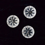 Geometric Carved Glass Buttons - Set of 3