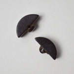 Curved Wooden Buttons - Set of 2