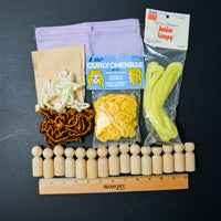 Doll Hair + Wooden Doll Part Bundle