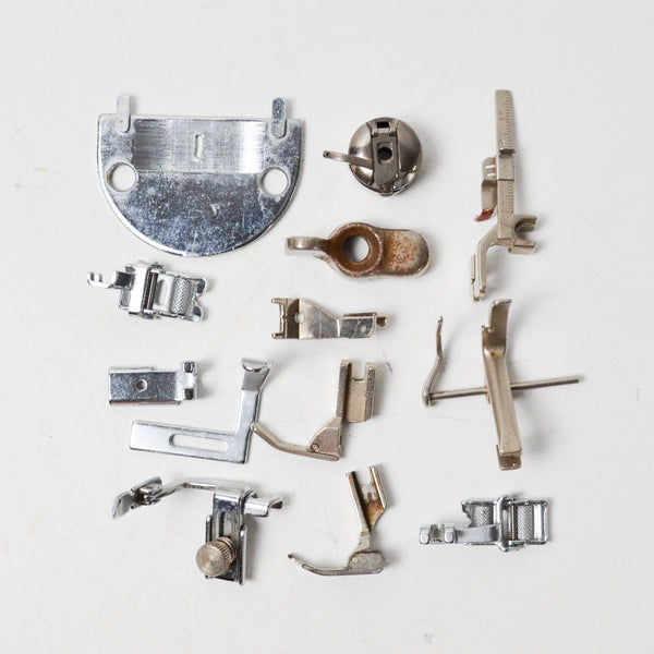 Assorted Sewing Machine Feet + Accessories