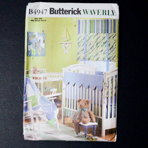Butterick B4947 Nursery Accessories Sewing Pattern