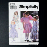Simplicity 8198 Children's Dress Sewing Pattern