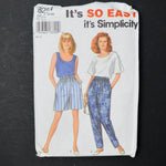 Simplicity 8254 Top, Shorts + Pants Sewing Pattern - Size A (10-20)