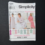 Simplicity 9289 Nightgown Sewing Pattern - Size BB (L-XL)