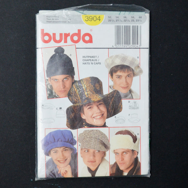 Burda 3904 Hat Sewing Pattern