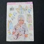 Butterick 5713 Infants' Jacket, Overalls, Pants, Hat + Mittens Sewing Pattern - L-XL