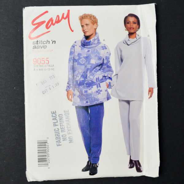 Easy Stitch 'N Save Tops + Pull-On Pants Sewing Pattern - Size A (4-14)