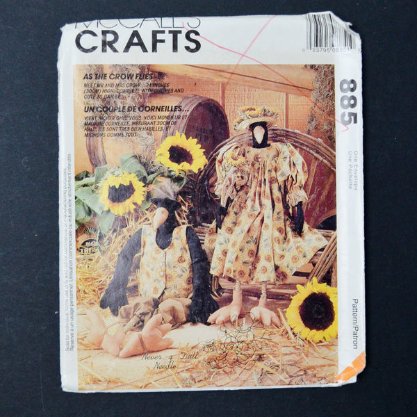 McCall's Crafts 885 Mr. + Mrs. Crow Sewing Pattern