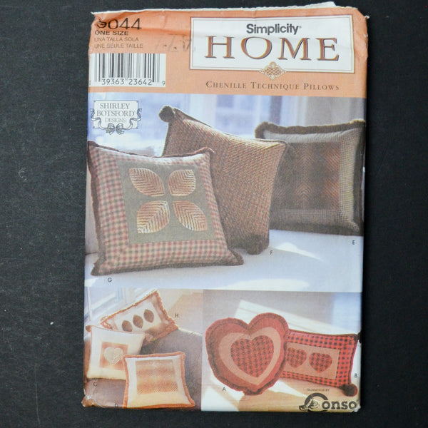 Simplicity Home 9044 Chenille Technique Pillows Sewing Pattern