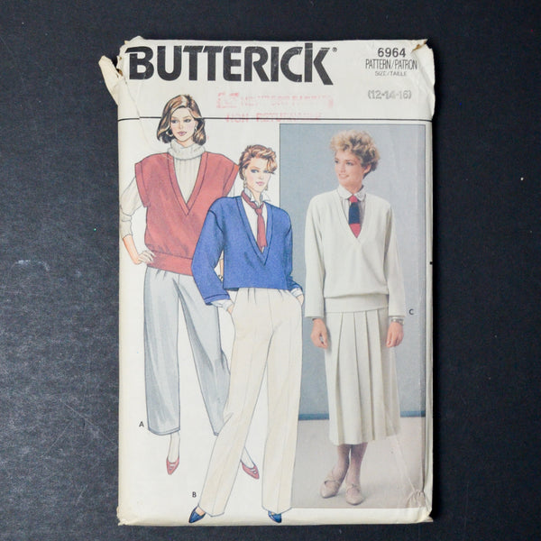 Butterick 6949 Misses' Jacket, Vest, Skirt and Pants Sewing Pattern - Size 12-16