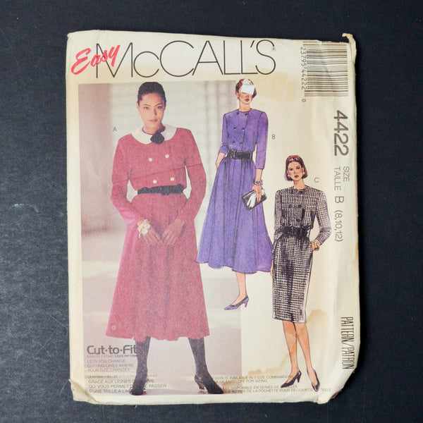 McCall's 4422 Misses' Dresses Sewing Pattern - Size B (8-12)