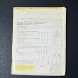 McCall's 3231 Misses' Wrap-Around Pantskirt and Blouse Sewing Pattern - Size 10