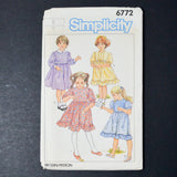Simplicity 6772 Child's Dress Sewing Pattern - Size 6