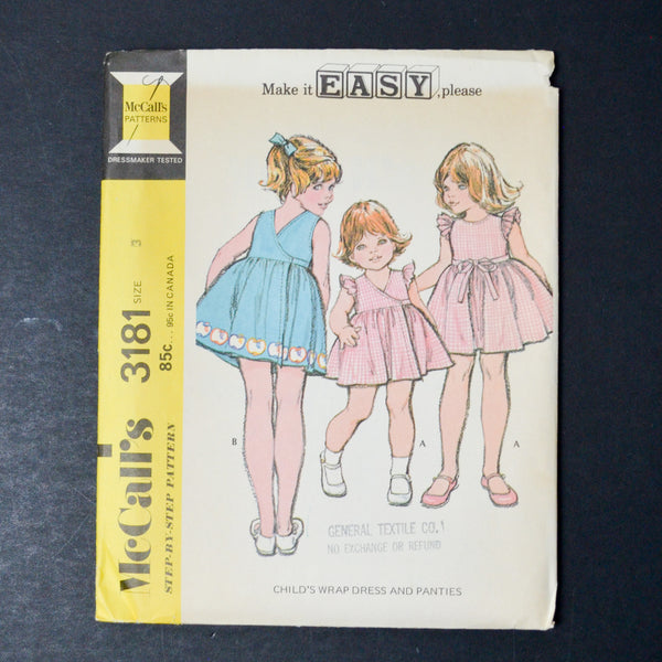 McCall's 2447 Toddler's and Child's Smocked Dress with Transfer Sewing Pattern - Size 6 Months