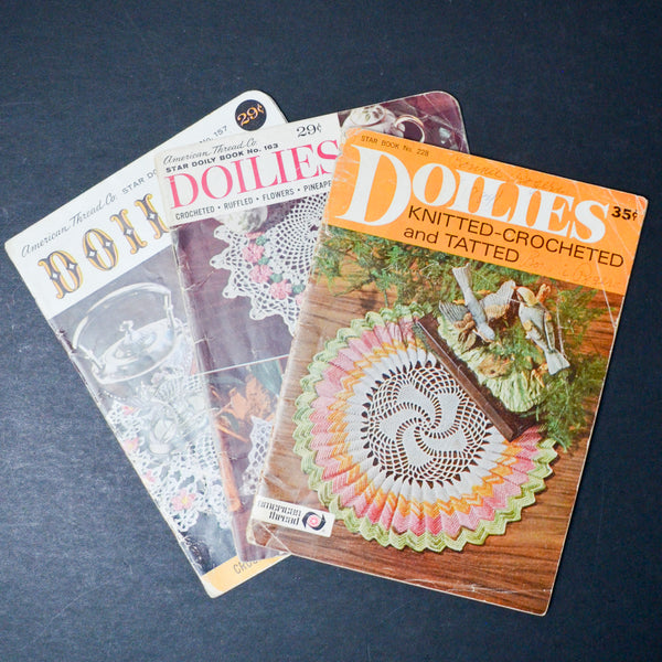 Knit, Crochet, and Tatted Doilies Pattern Books