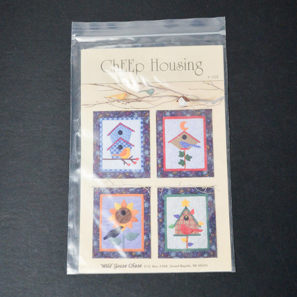 Wild Goose Chase Cheep Housing Quilted Wall Hanging Pattern