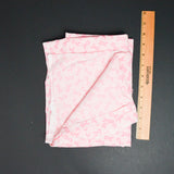 Pink Breast Cancer Ribbon Quilting Weight Woven Fabric - 42" x 44"