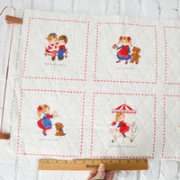 Kids Love + Friendship Quilted Fabric Panel - 17" x 44"