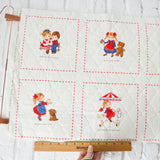 Kids Love + Friendship Quilted Fabric Panel - 17" x 44"