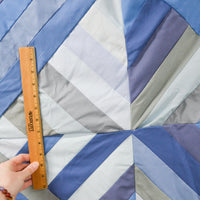 Blue Pieced Quilt Top - 42" x 70"