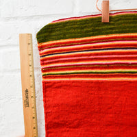 Striped Orange Woven Runner - 25" x 48"
