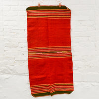 Striped Orange Woven Runner - 25" x 48"