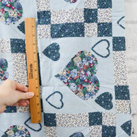 Patchwork Print Fabric Remnant - 19" x 44"
