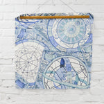 Navigation Print Fabric Remnant - 24" x 26"