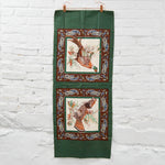 Bird + Paisley Print Fabric Panel - 18" x 44"