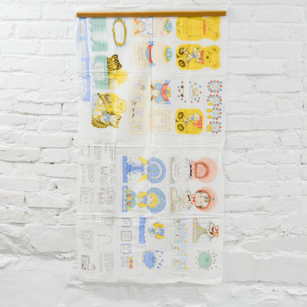 Anne Wilkinson Nursery Rhyme Toys Cut and Sew Fabric Panel - 23" x 42"
