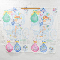Daisy Kingdom Bundle of Joy Stork Hanging + Applique Fabric Panel - 54" x 64"