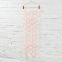 PInk + White Yarn Runner - 14" x 36"
