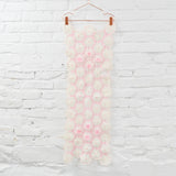 PInk + White Yarn Runner - 14" x 36"