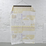 Daisy Kingdom French Document Daisy Dolly Dress Cut and Sew Fabric Panel - 45" x 70"