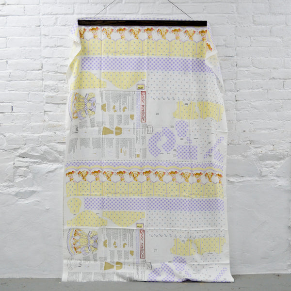 Daisy Kingdom Cherished Teddies Easter Daisy Dolly Dress Cut and Sew Fabric Panel - 45" x 70"