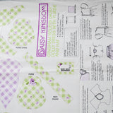 Daisy Kingdom Gingham Violets Daisy Dolly Dress Cut and Sew Fabric Panel - 45" x 70"