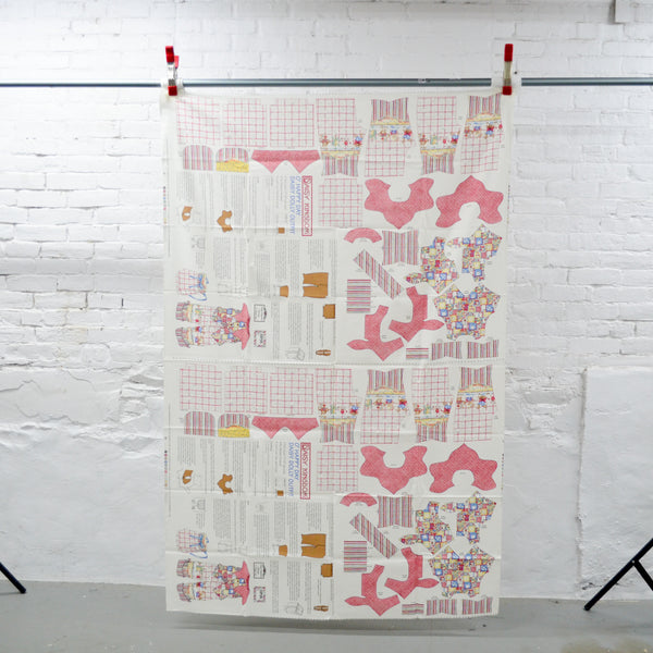 Daisy Kingdom O'Happy Day Daisy Dolly Outfit Cut and Sew Fabric Panel - 45" x 70"