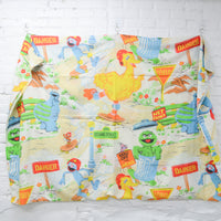 Sesame Street Park Construction Print Flat Sheet - 66" x 84"