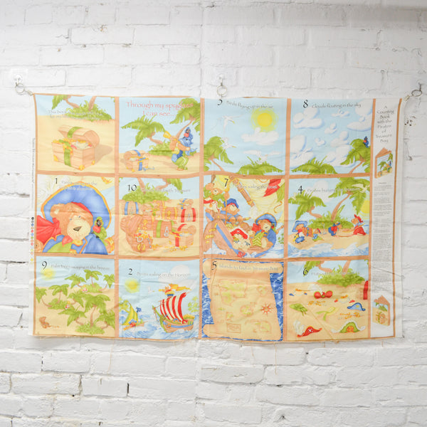 Counting Book with the Pirates of Treasure Bay Cut and Sew Fabric Panel - 27" x 42"