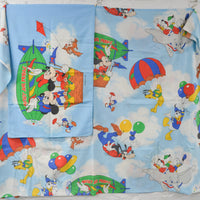 Disney Mickey & Friends Flying Print Flat Sheet and Pillowcase - 66" x 90"