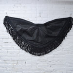 Black Shawl with Fringe