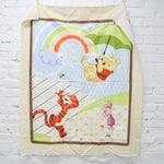 Winnie-the-Pooh Pooh's Umbrella Friends Print Woven Fabric Panel - 17" x 43"
