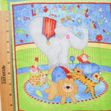 Circus Animal Print Woven Fabric Panel - 44" x 48"