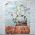 Ship Digital Print Nylon Fabric Panel - 60" x 78"