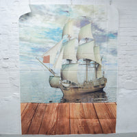 Ship Digital Print Nylon Fabric Panel - 60" x 78"