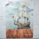 Ship Digital Print Nylon Fabric Panel - 60" x 78"