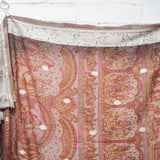 Brown Sheer Printed Fabric with Hindu Deities - 45" x 180"