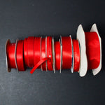 Red Grosgrain + Satin Ribbon Bundle - 11 Spools