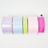 Pastel Satin Ribbon - 5 Spools