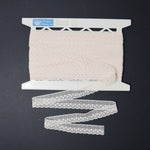 Light Beige/Pink Vintage Lace Trim - 1 Spool